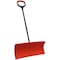 Emsco Group 25in Snow Roller Pusher Snow Shovel with Two Fisted Shock Shield D-Grip 1680-1 - alternate 1